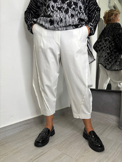 Pantalone Wendy Balloon Bianco