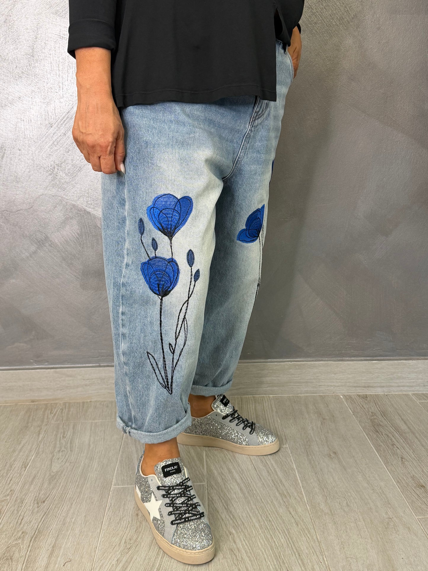 Jeans Wendy Papavero Blu