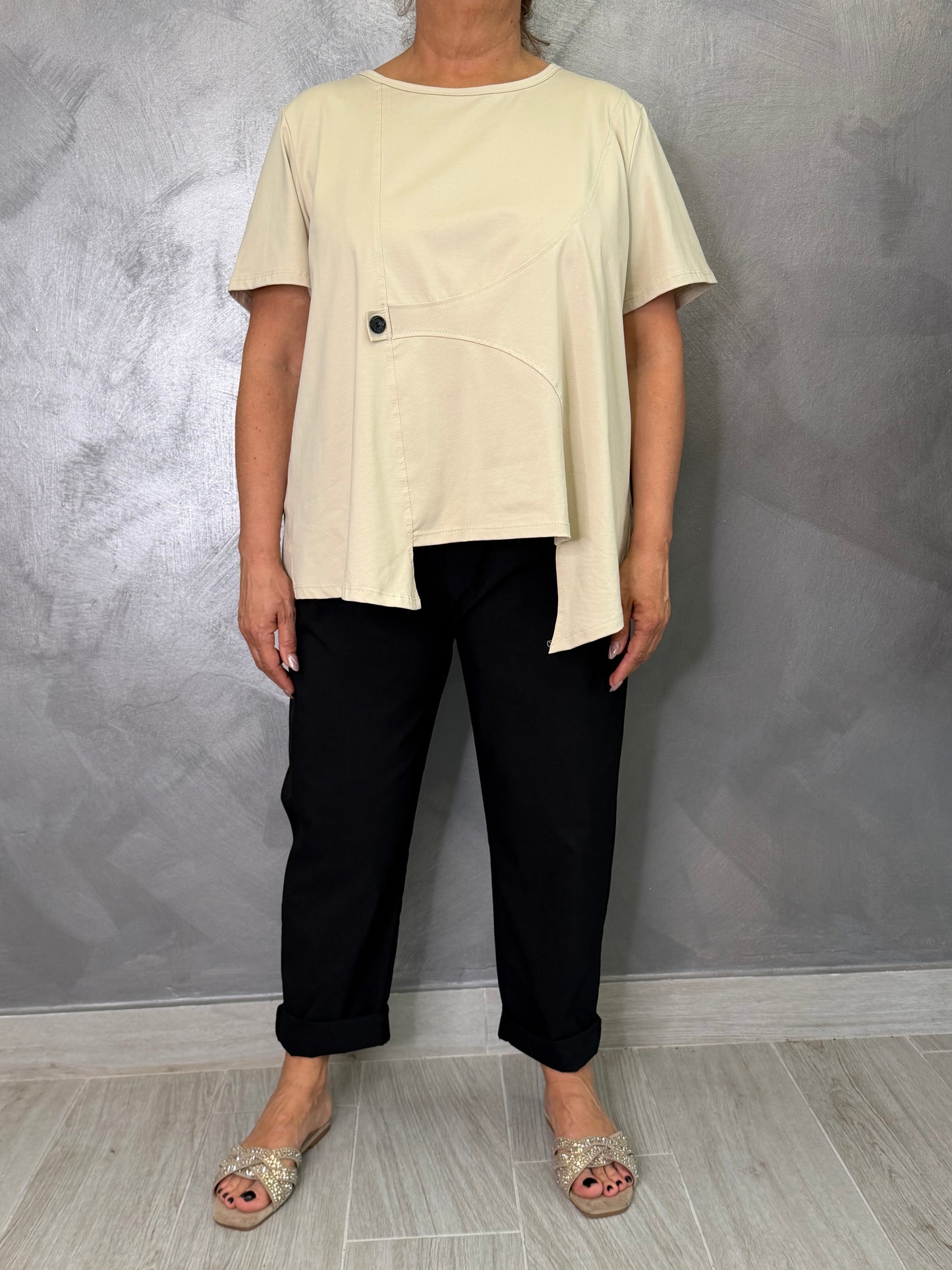 Pantalone 158C Ambra Nero