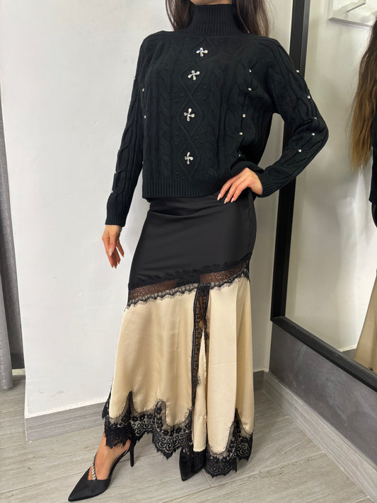 Gonna Saten Burro Vicolo