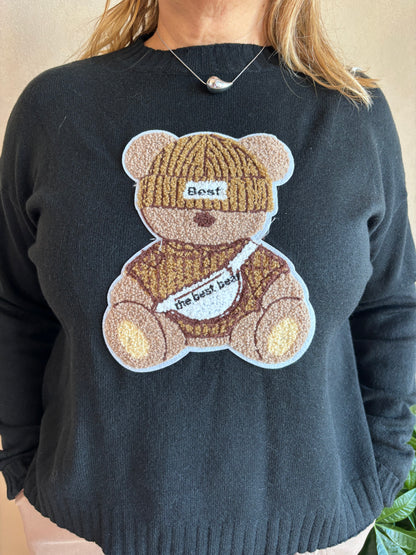Maglione Orsetto Nero