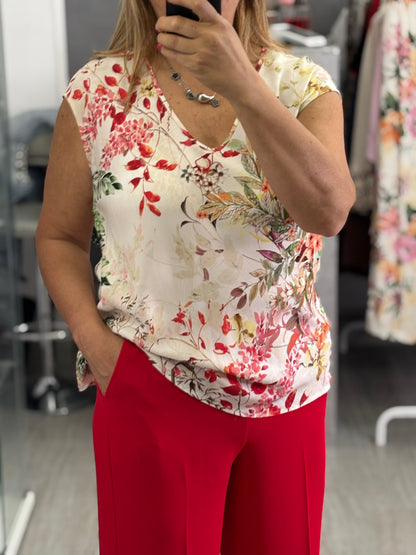 Camicia Panna/Multicolor Imperial