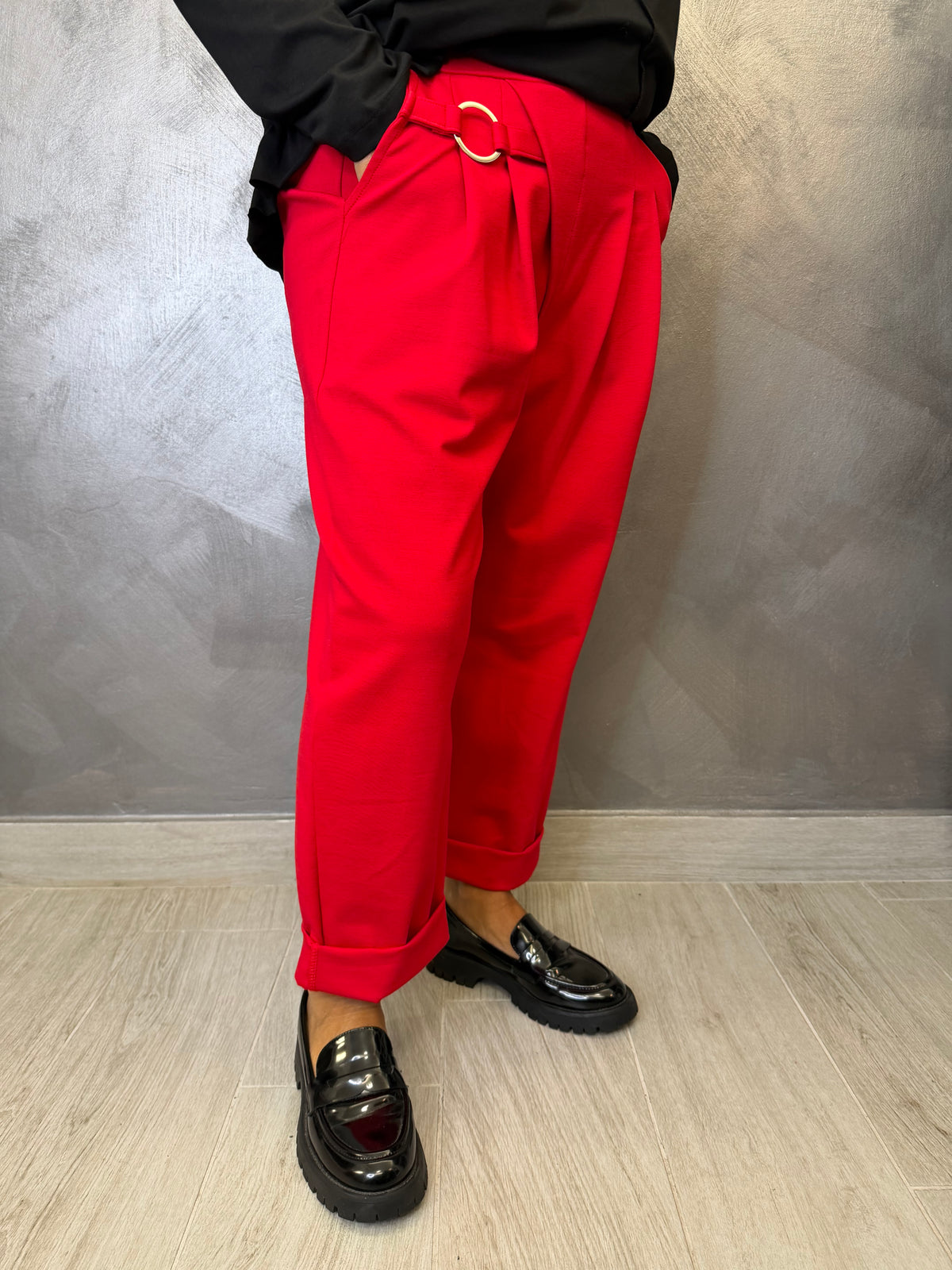 Pantalone 158C Adele Rosso