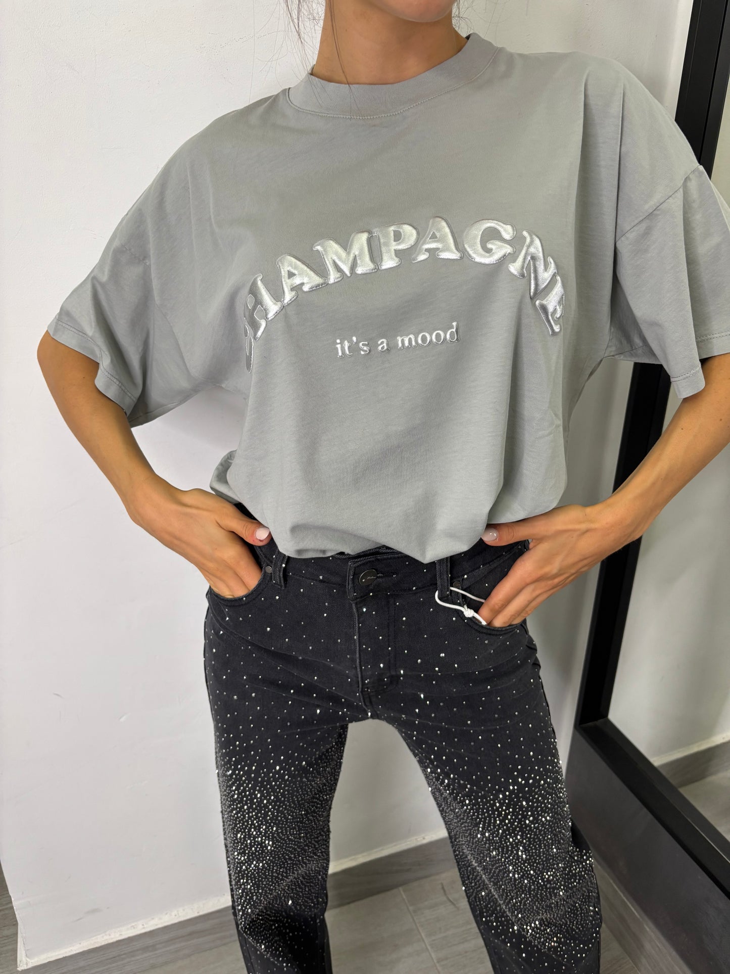 T-Shirt Champagne Grigia Vicolo