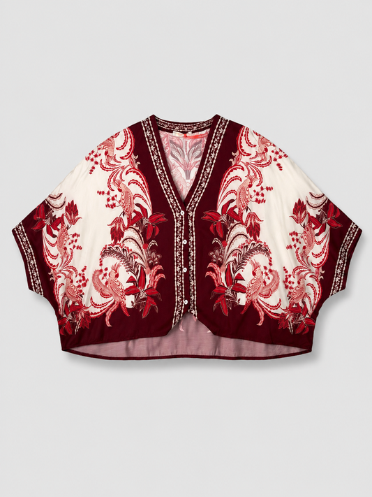 Camicia Nives Fantasia Rossa