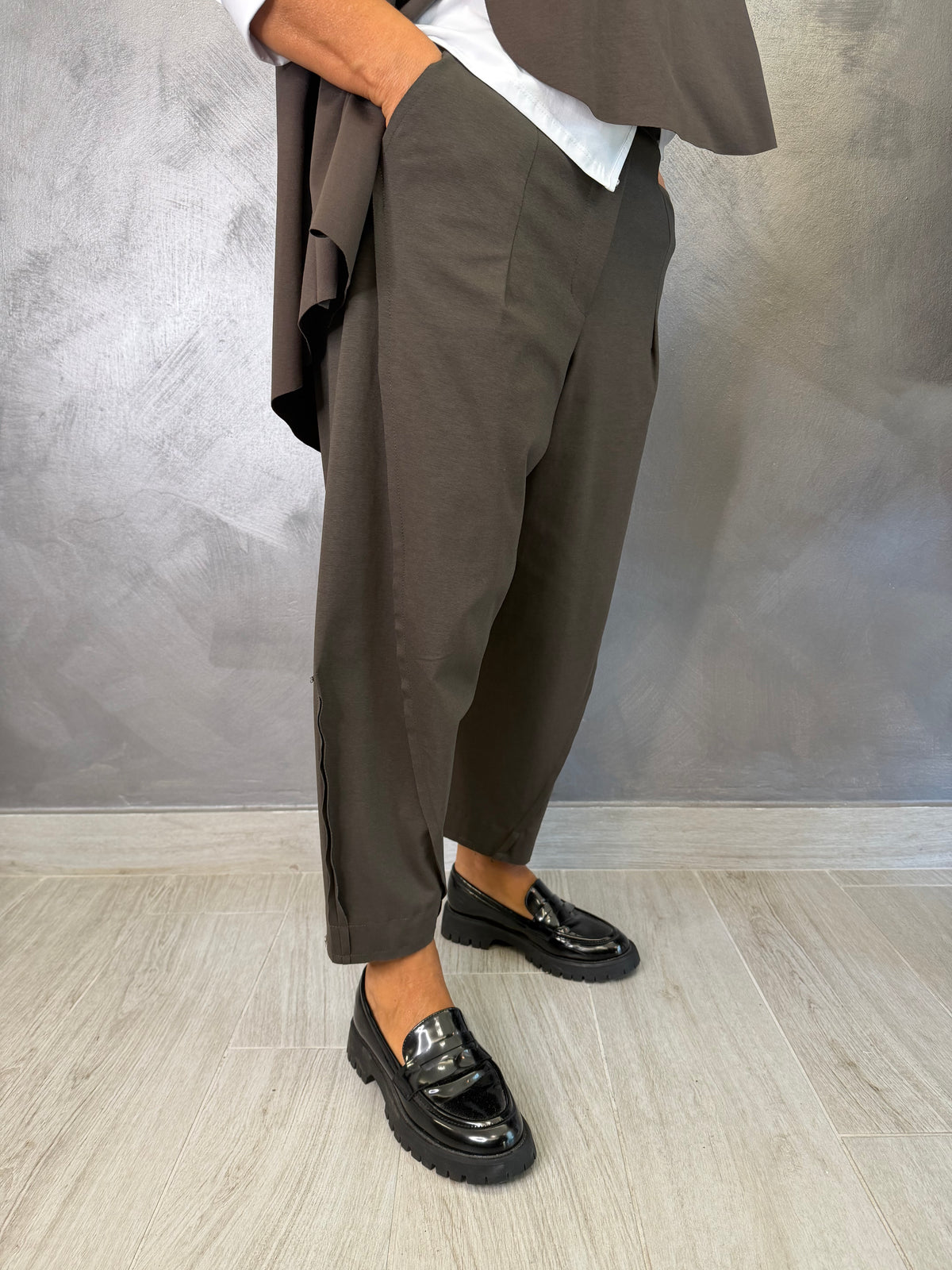 Pantalone Wendy Balloon Marrone