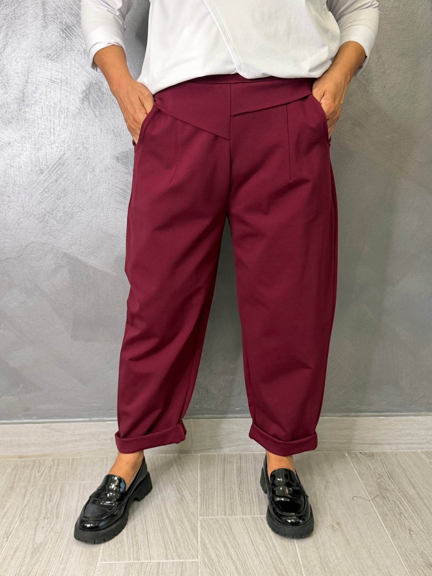 Pantalone 158C Sofia Bordeaux