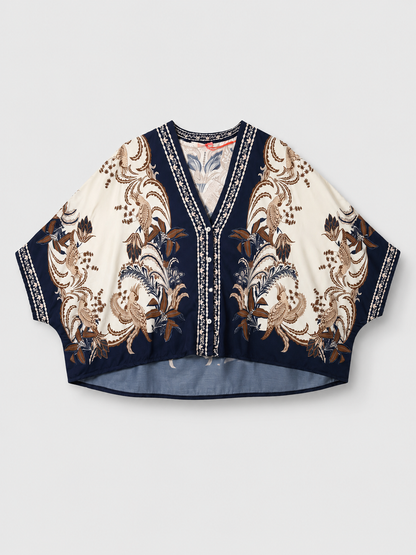 Camicia Nives Fantasia Blu