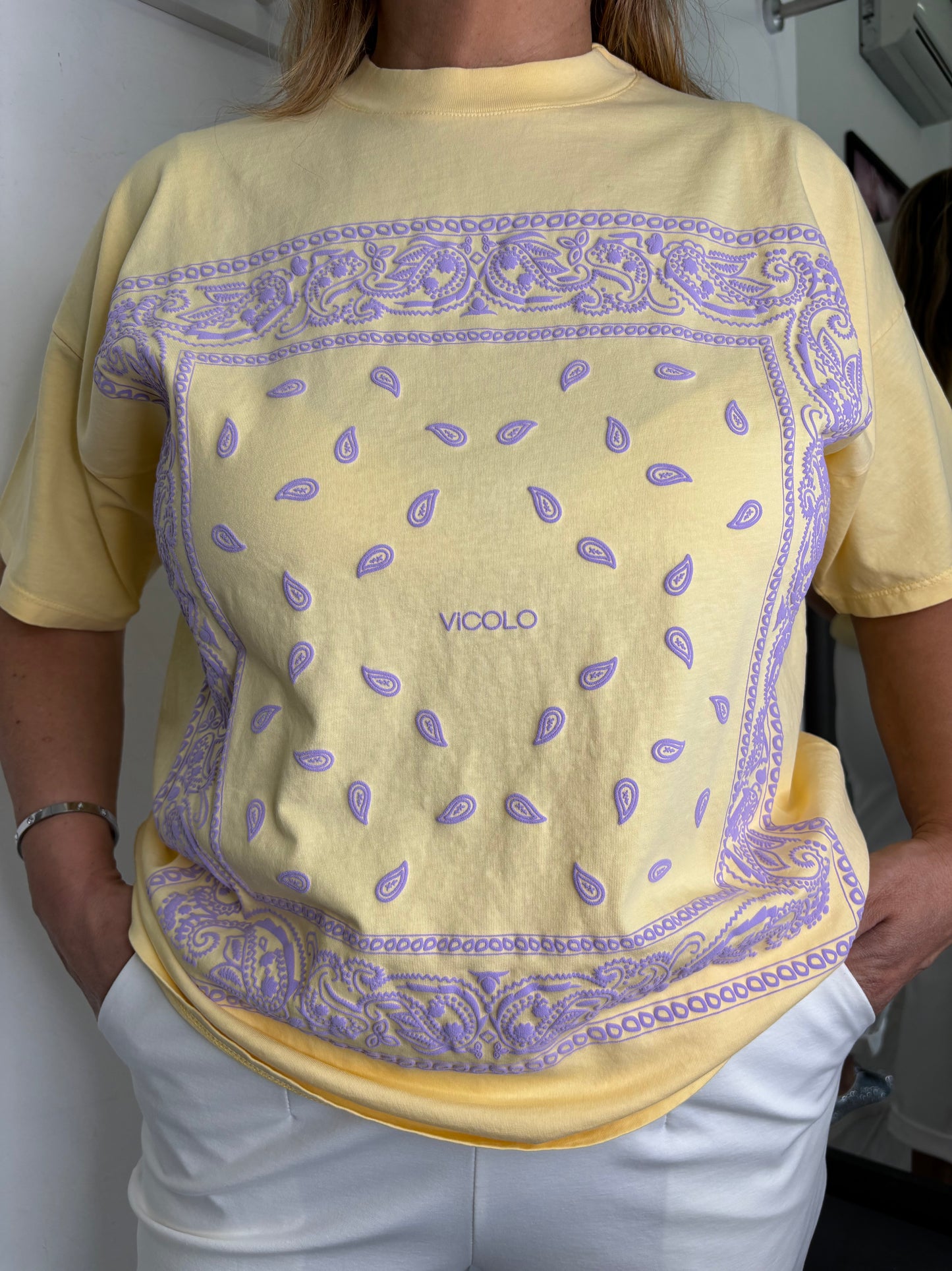 T-shirt Bandana Gialla Vicolo