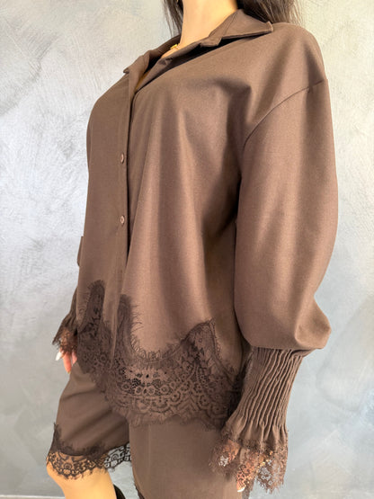 Camicia Margot Marrone