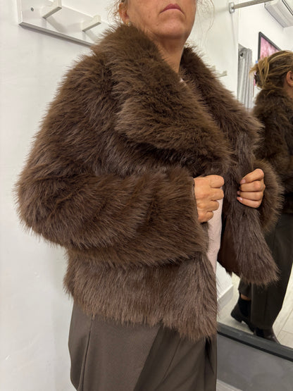 Pelliccia Nora Marrone