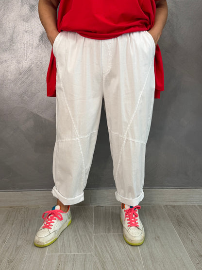 Pantalone 158C Alba Bianco