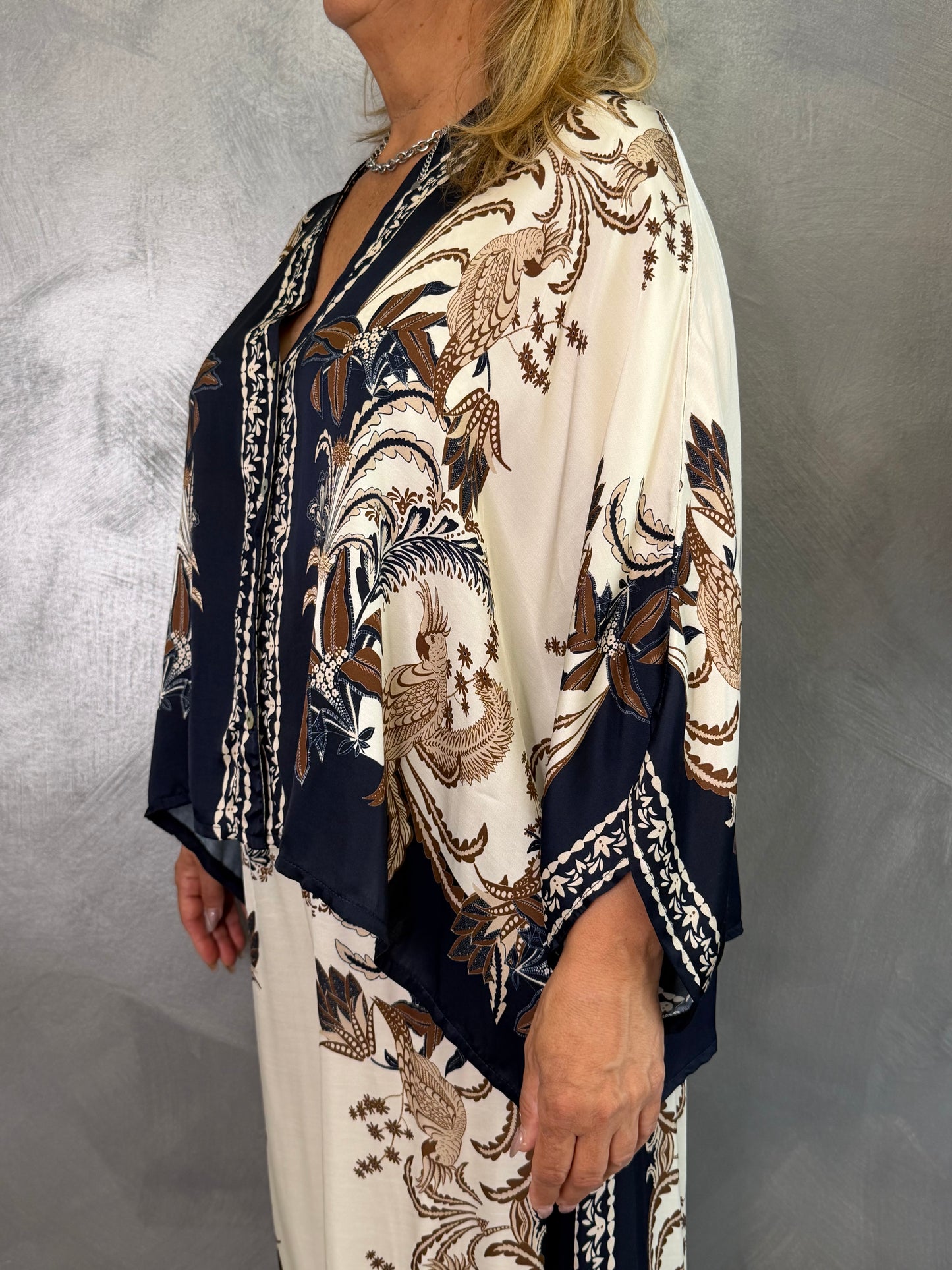 Camicia Nives Fantasia Blu