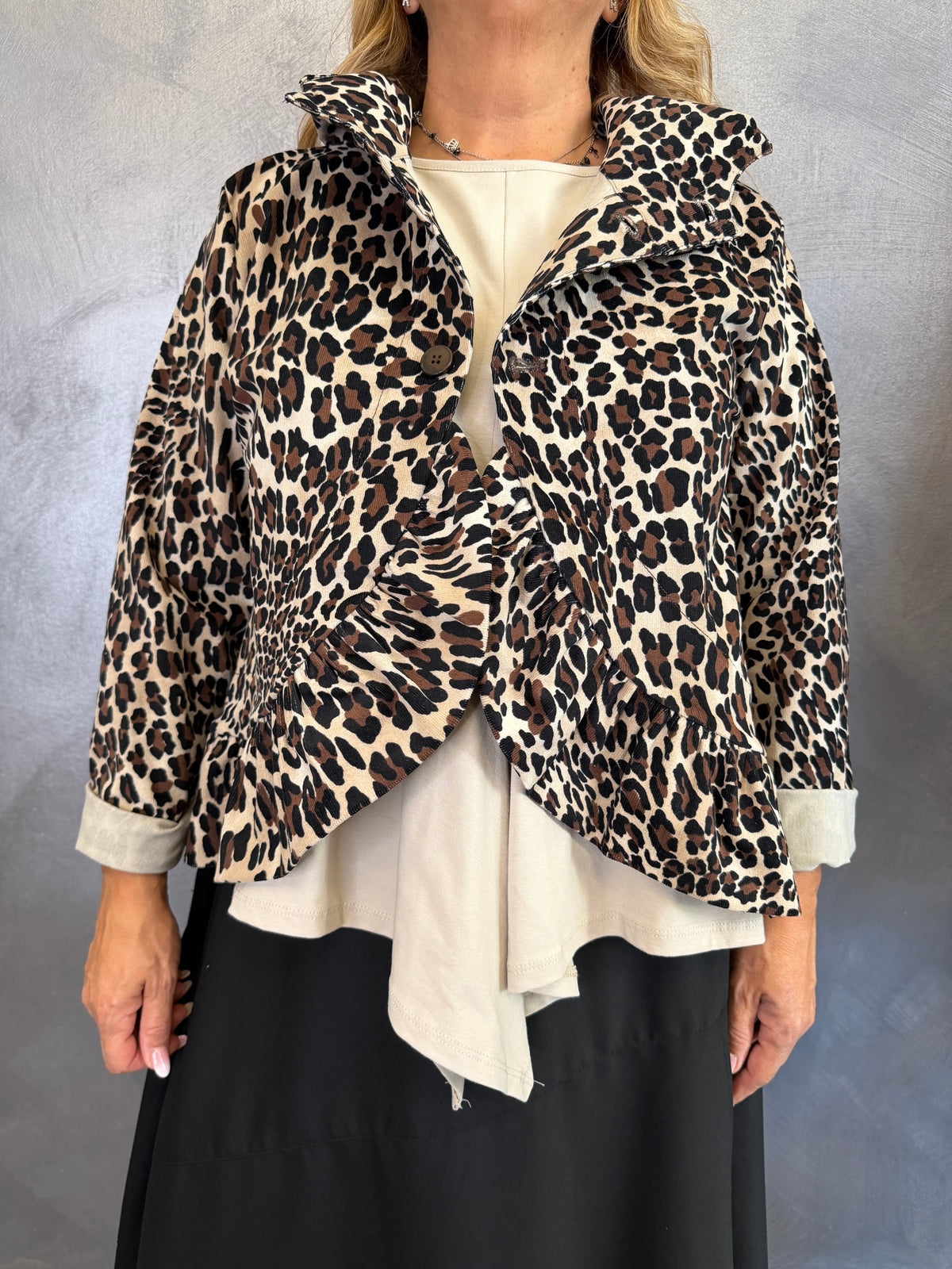 Giacca Wendy Leopardata