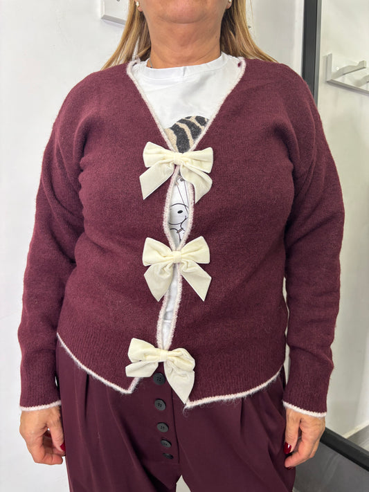 Maglioncino Fiocco Burgundi