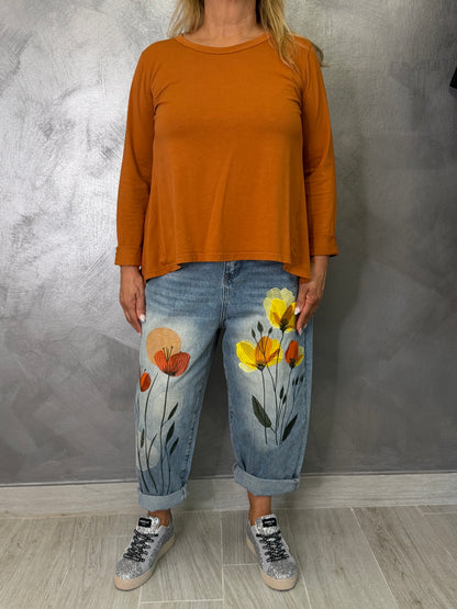 T-Shirt Casual Wendy Ruggine