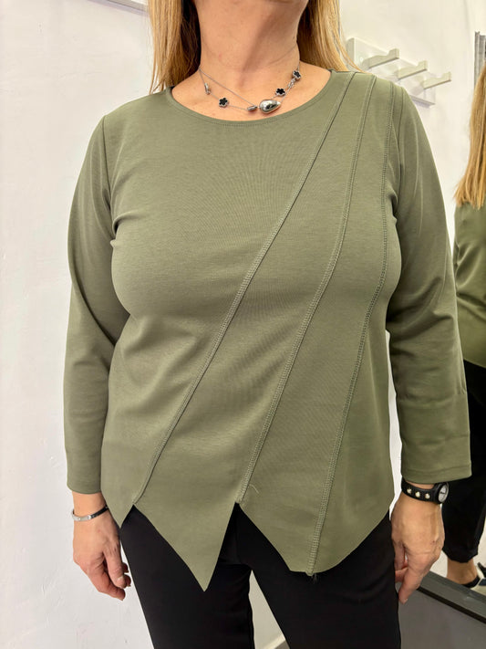 Maglietta 158C Sara Verde Militare