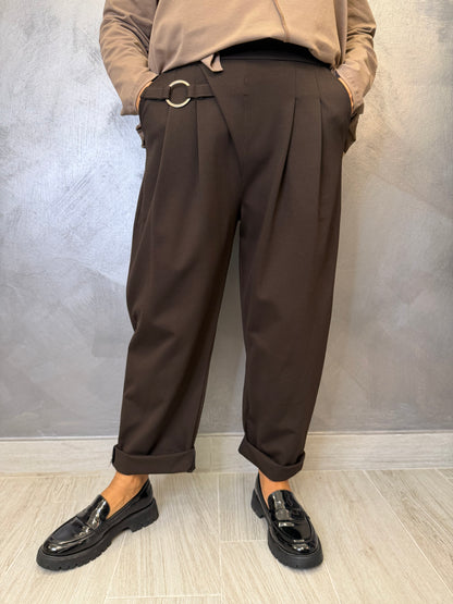 Pantalone 158C Adele Marrone