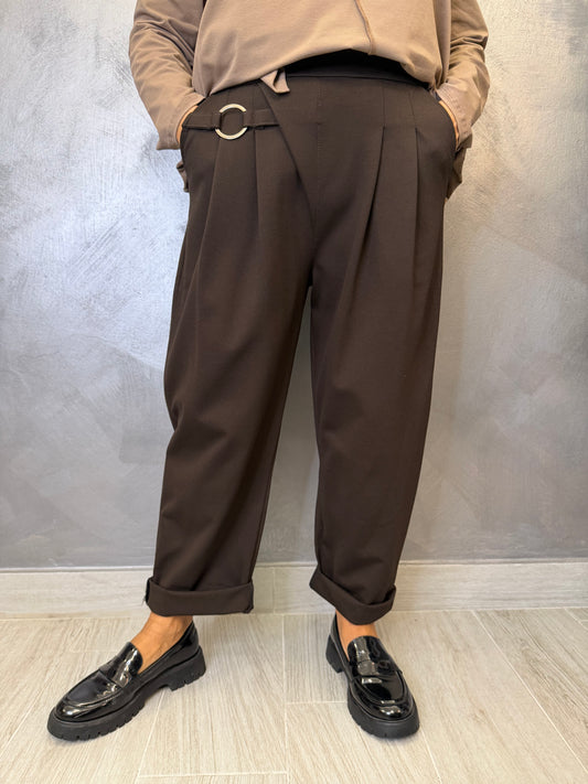 Pantalone 158C Adele Marrone