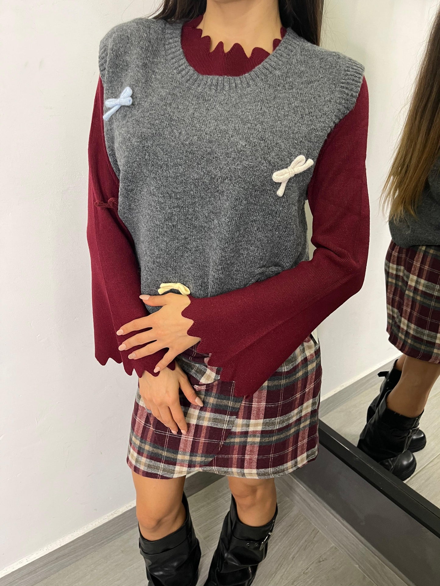 Gilet Fiocchetti Grigio