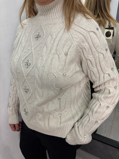 Maglione Fiore Burro