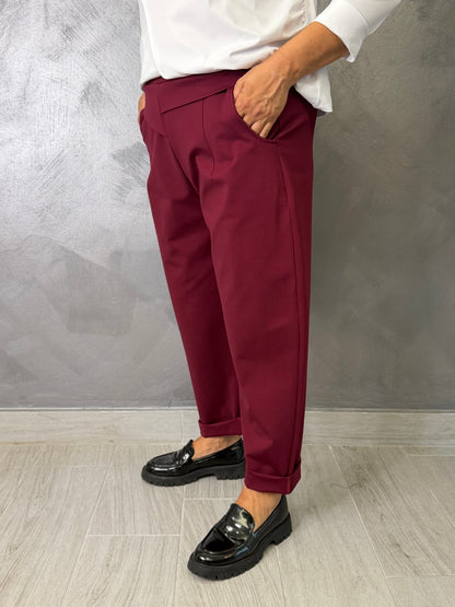 Pantalone 158C Sofia Bordeaux