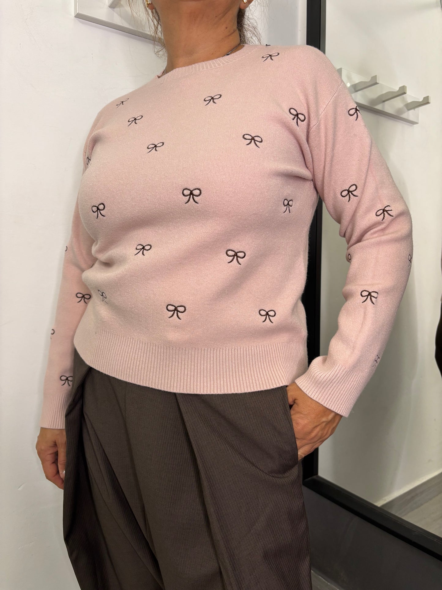 Maglione Fiocchi Rosa
