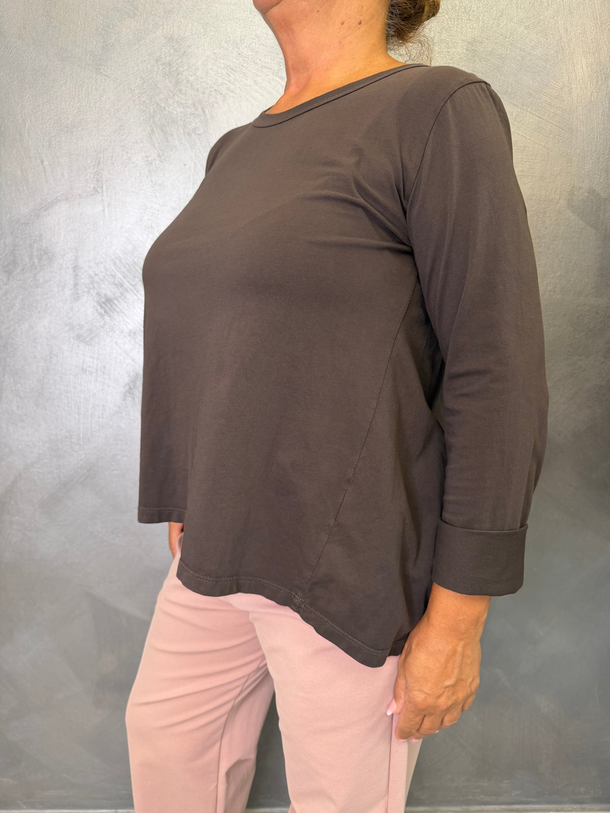 T-Shirt Casual Wendy Marrone