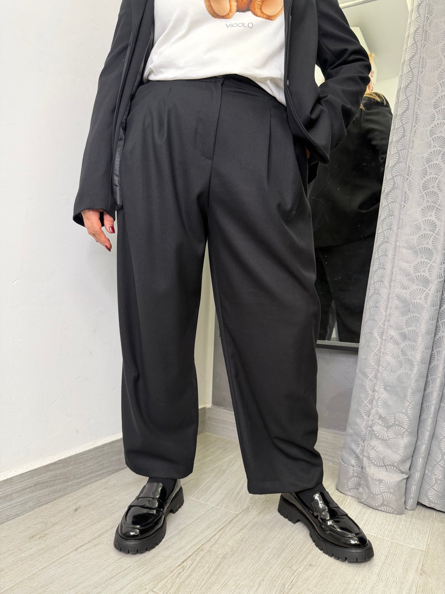 Pantalone Baggy Nero Vicolo