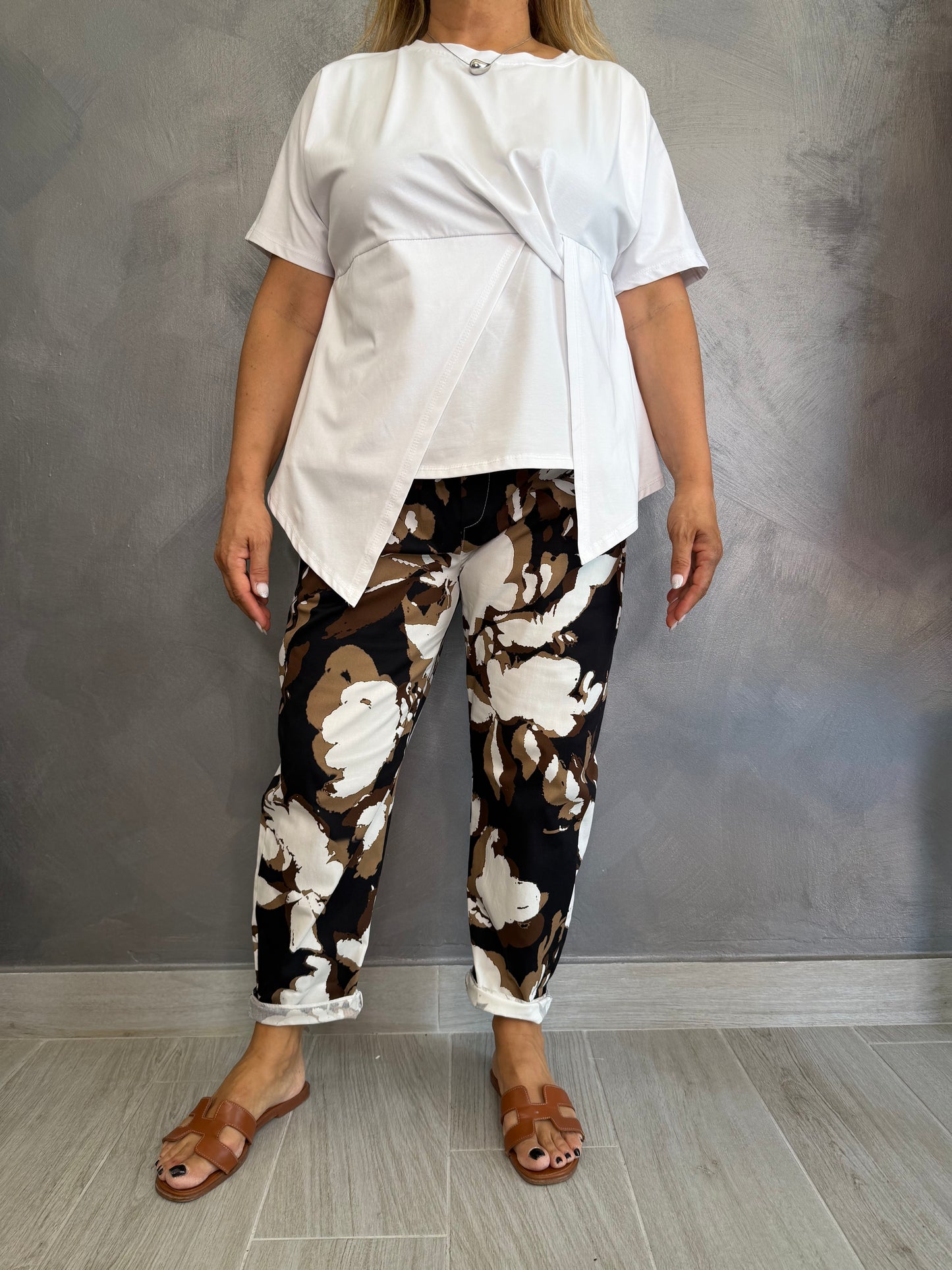 Pantalone 158C Elettra Marrone Scuro
