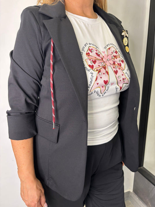 Blazer Cappuccio Nera