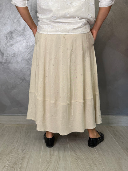 Gonna Fiore Beige