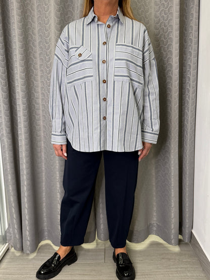 Camicia a Righe Blu