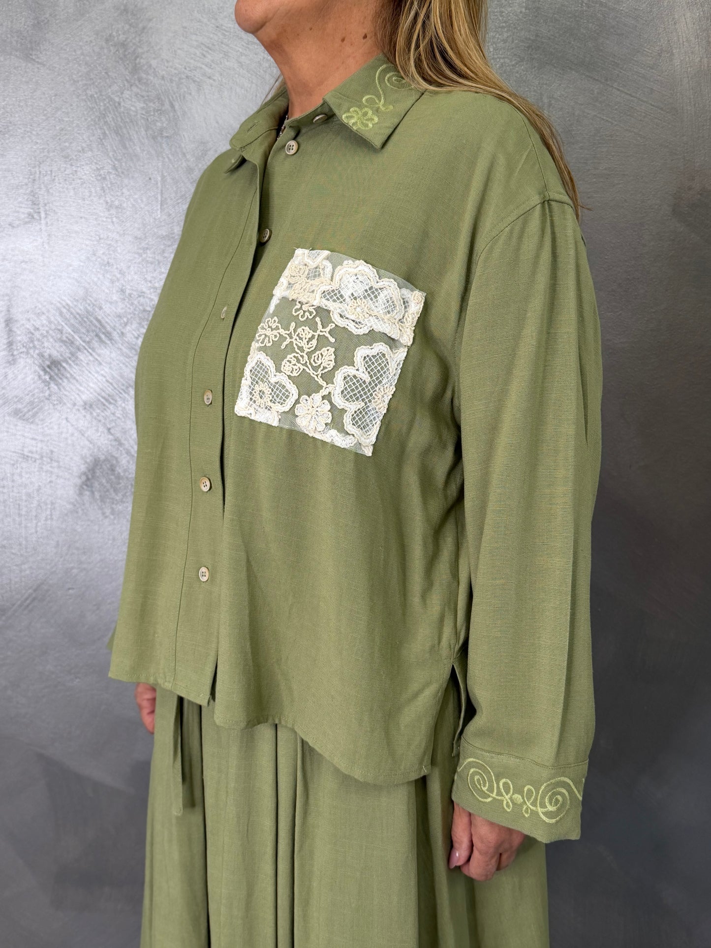 Camicia Emma Verde Militare