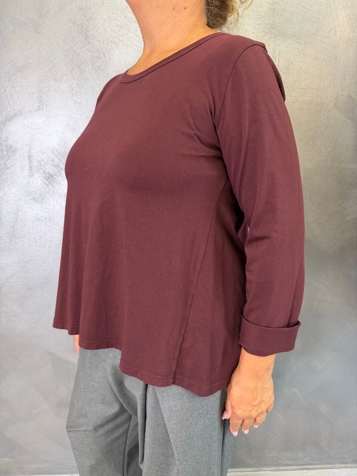T-Shirt Casual Wendy Bordeaux