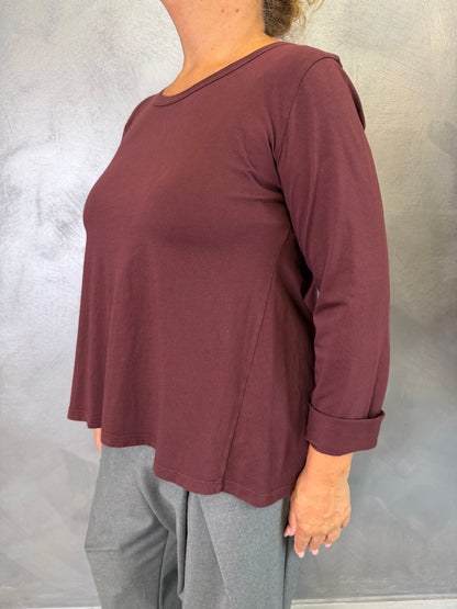 T-Shirt Casual Wendy Bordeaux