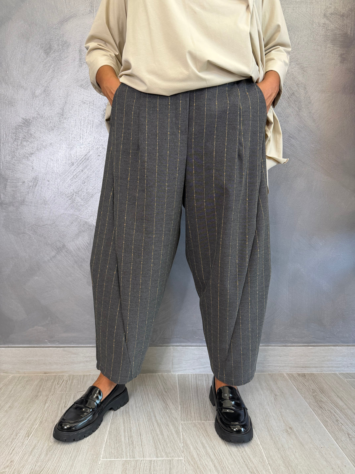 Pantalone Aléa Uni Ambra Grigio