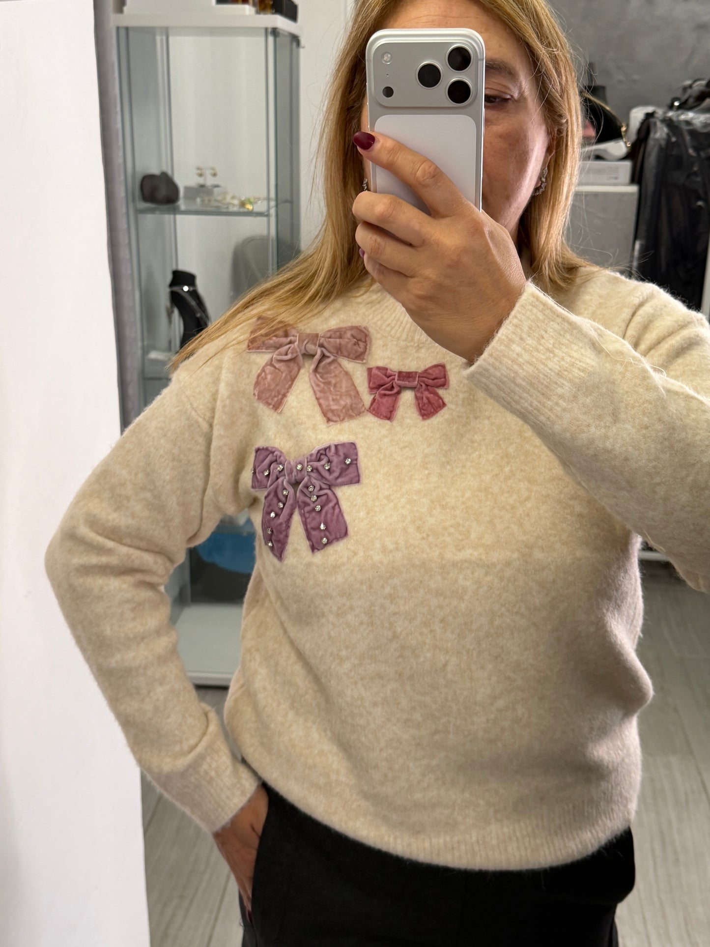 Maglione Romantico Beige