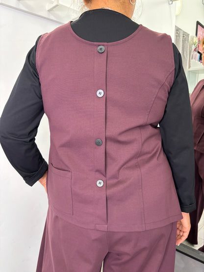 Gilet Sun Tati Burgundi