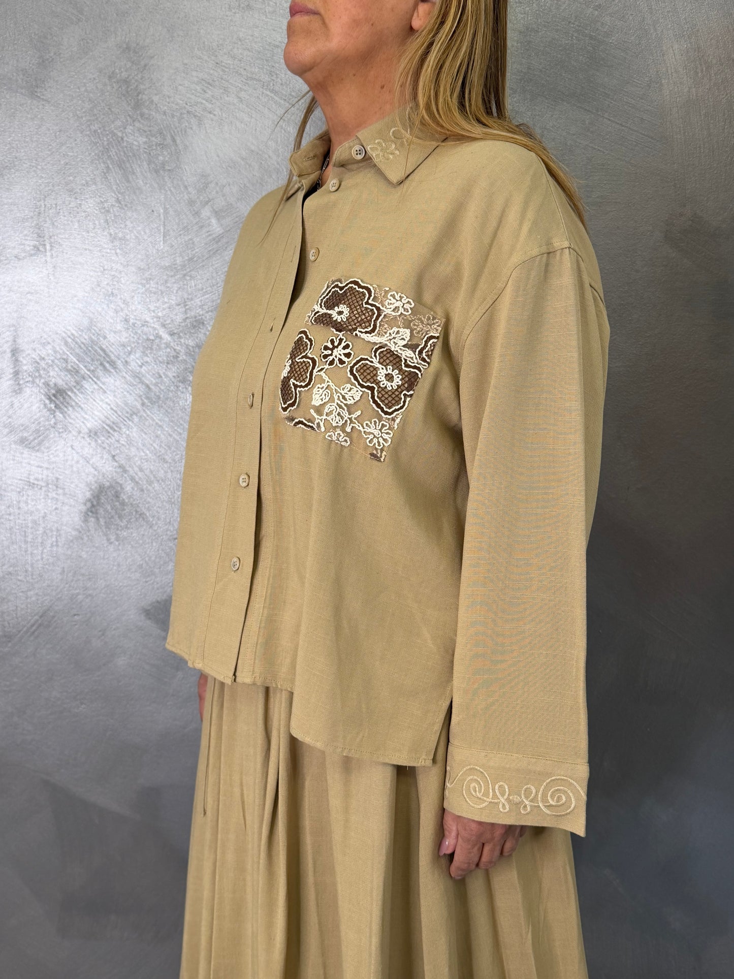 Camicia Emma Beige