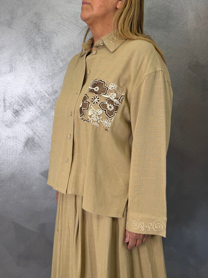 Camicia Emma Beige