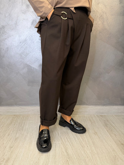 Pantalone 158C Adele Marrone