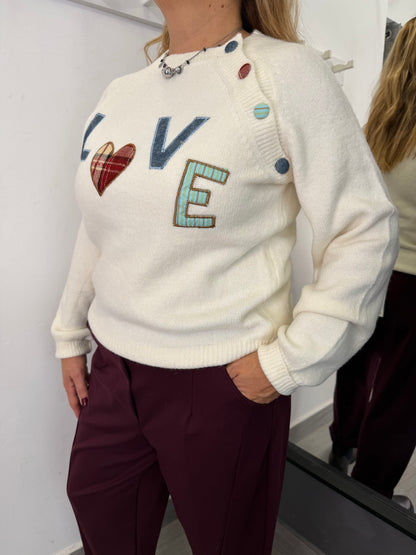 Maglione Burro Love