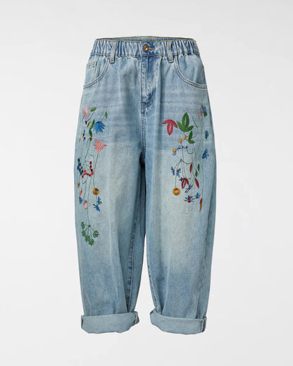Jeans Chiaro Wendy Fiori