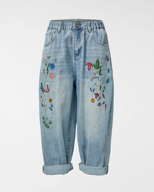 Jeans Chiaro Wendy Fiori