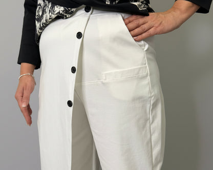 Pantalone 158C Asia Bianco