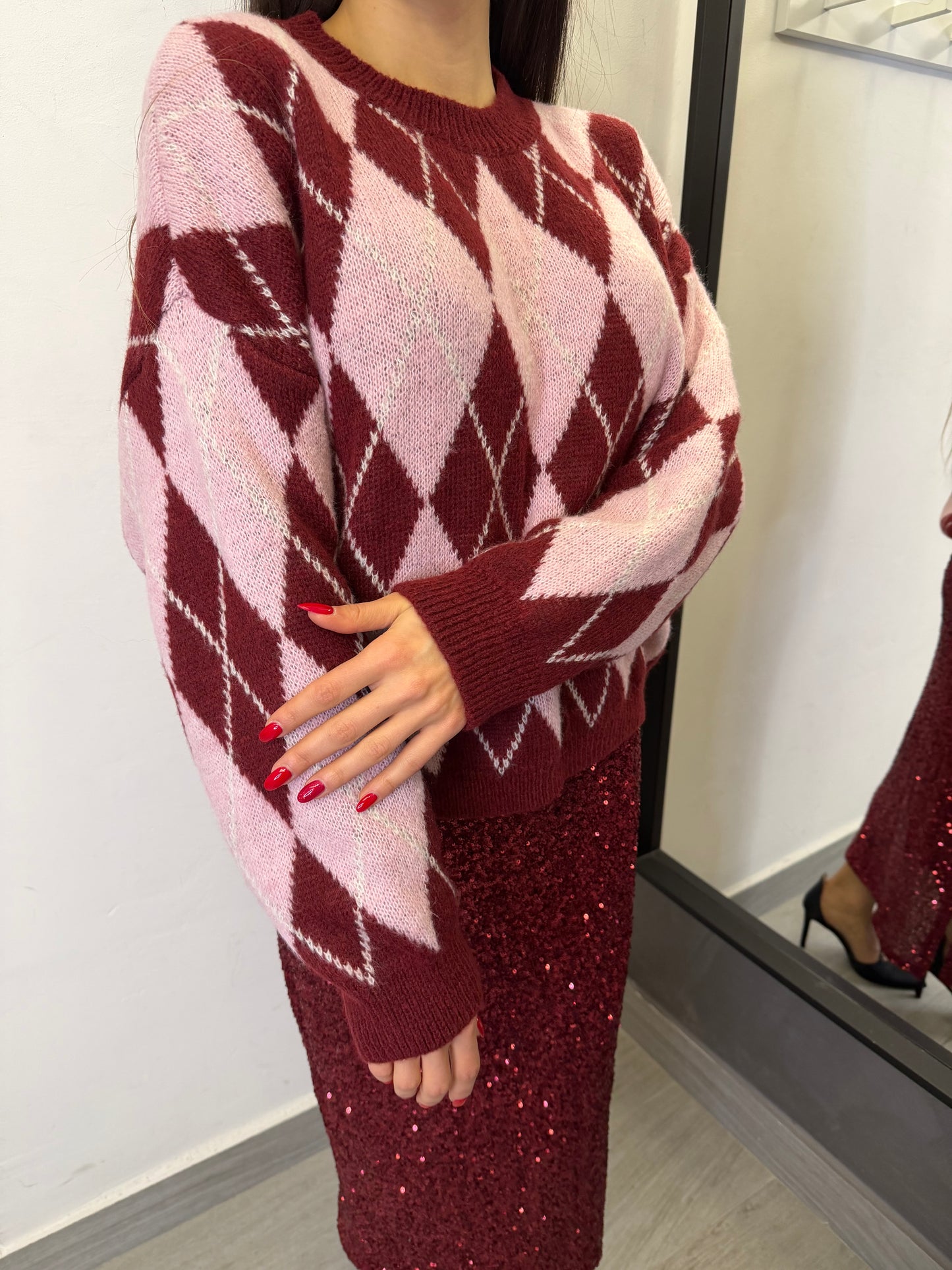 Maglione Isabelle Bordeaux