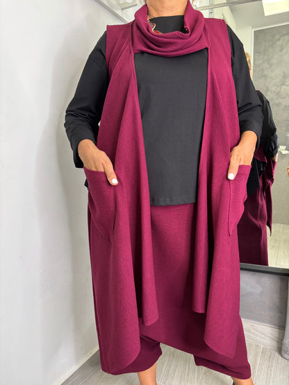 Gilet Wendy Morgan Bordeaux