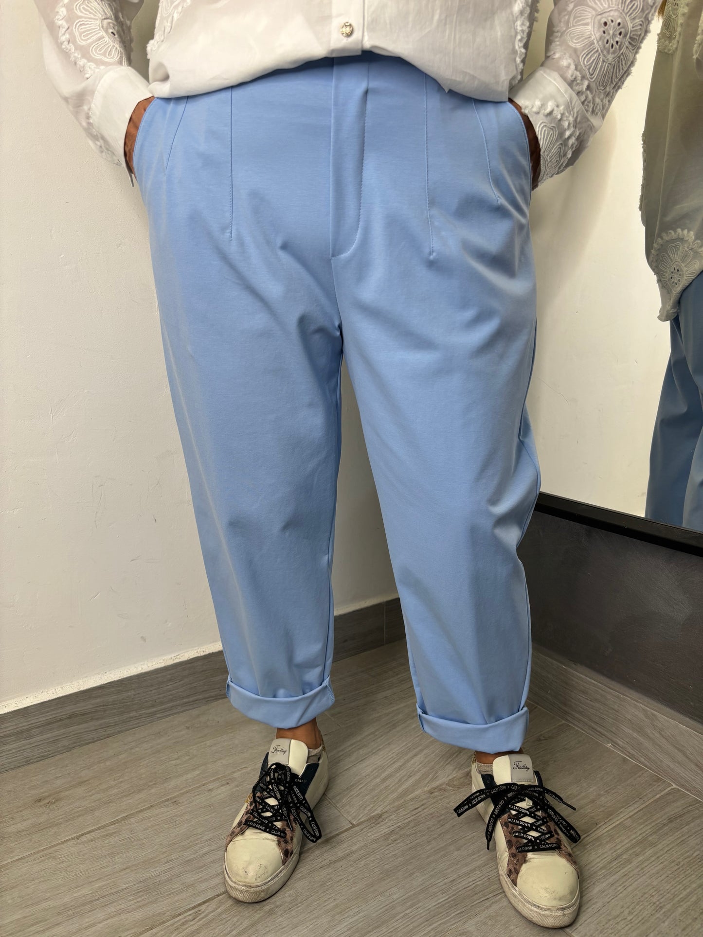 Pantalone 158C Flaminia Azzurro