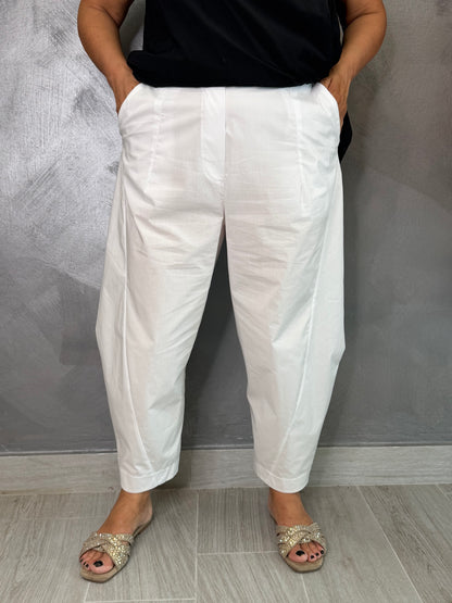 Pantalone Wendy Balloon Summer Bianco